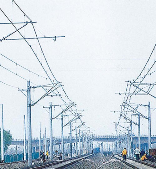 電子化鐵路網(wǎng)支柱'